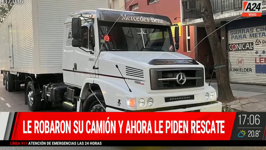 Insólito: robaron un camión a metros de una comisaría y ahora piden un rescate