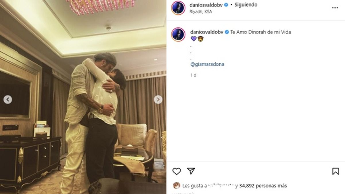 A los rumores de los planes de casamiento, se suma este posteo en el que Daniel Osvaldo le declara todo su amor a Gianinna Maradona.&nbsp;