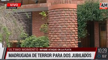 La Plata: noche de terror para una pareja de jubilados. (Captura de Tv) La Plata: noche de terror para una pareja de jubilados. (Captura de Tv)