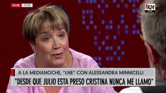 La esposa de De Vido se quejó de que Cristina no los llamó y dijo que no le gusta Alberto Fernández