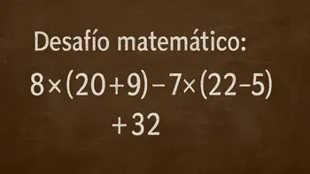 La regla esencial para resolver este desafío matemático es conocido como PEMDAS (por sus siglas en inglés) o jerarquía de operaciones.