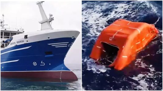Video: así fue el dramático rescate de los 14 sobrevivientes del naufragio en las Islas Malvinas