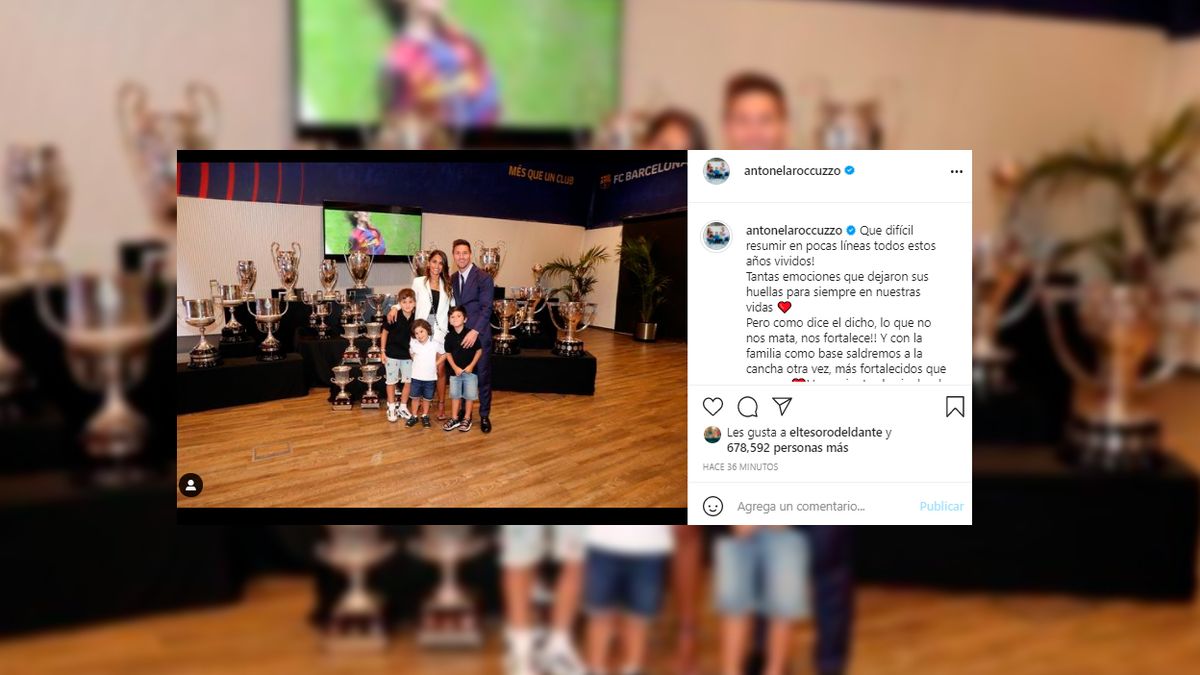 En Instagram. El emotivo mensaje de Antonela Roccuzzo tras la despedida de Lionel Messi.