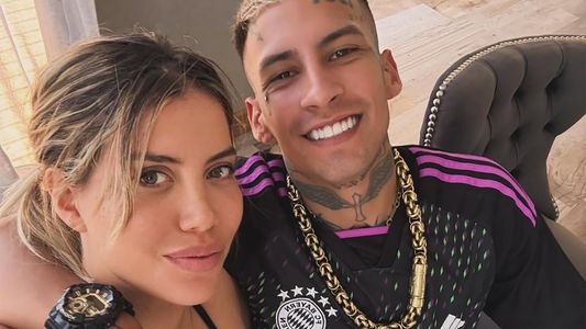 Wanda Nara sorprendió con un mensaje de amor mientras L-Gante vive la noche colombiana