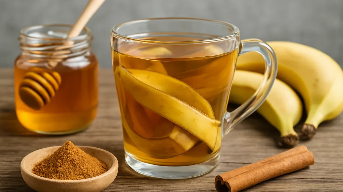 La infusión de cáscara de banana