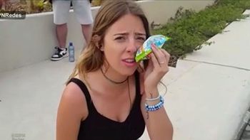 Nati Jota fue TT por este tremendo pelotazo que sufrió mientras cubría los JJOO