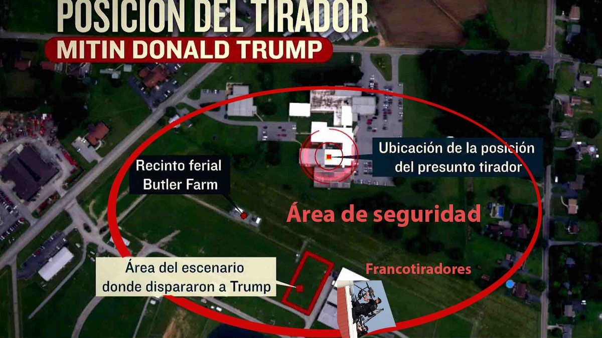 El tirador ingres&oacute; sin problemas al &aacute;rea de seguridad del protocolo (Foto: A24.com).