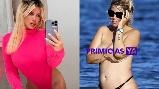 Wanda Nara compartió el video de su topless en las playas de Ibiza
