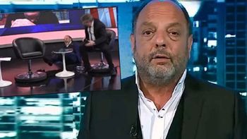 El blooper de Baby Etchecopar en vivo mientras conducía su noticiero