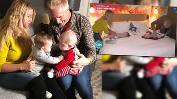 La competencia de cambio de pañales a Mirko y Felipe de Marley con Florencia Peña