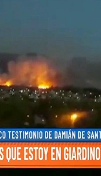 Dramático testimonio de Damián de Santo: En media hora teníamos el fuego en la puerta, nunca viví algo así