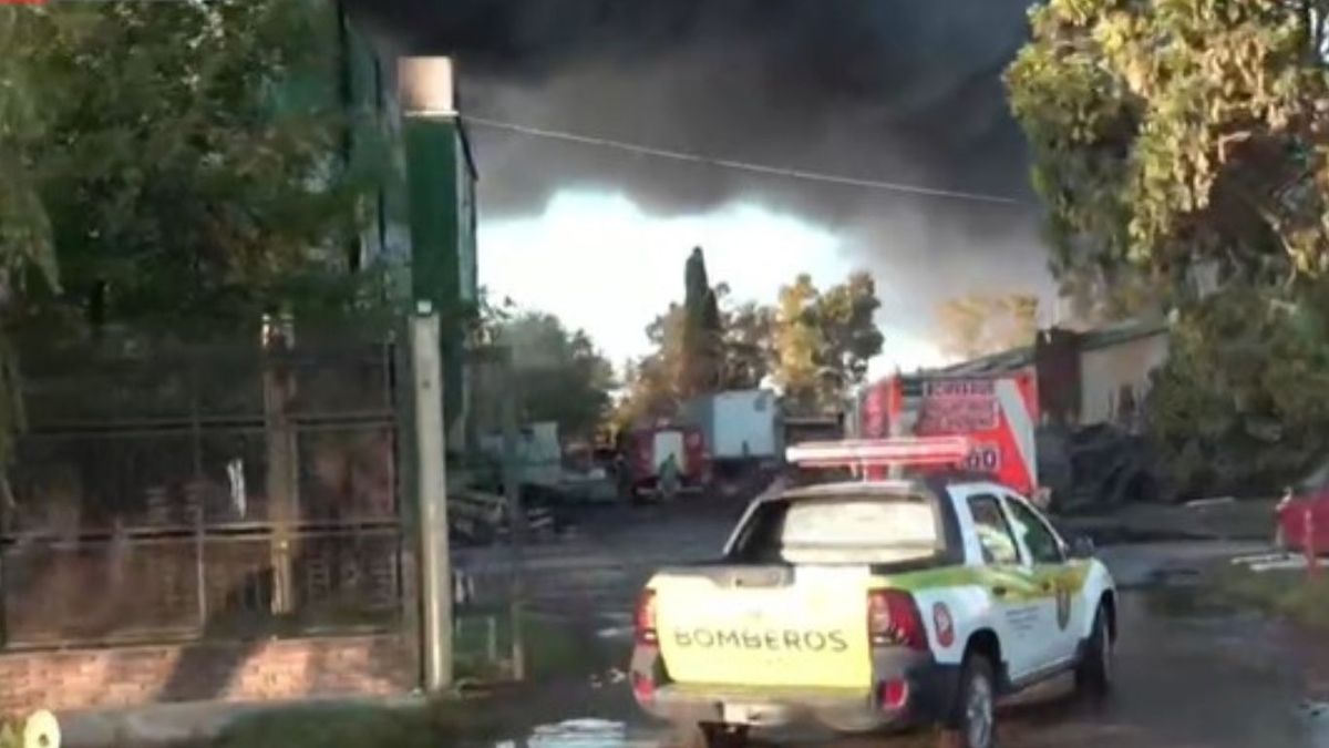 Sorpresa en vivo: así reaparecieron las peligrosas llamas en el depósito de Francisco Álvarez