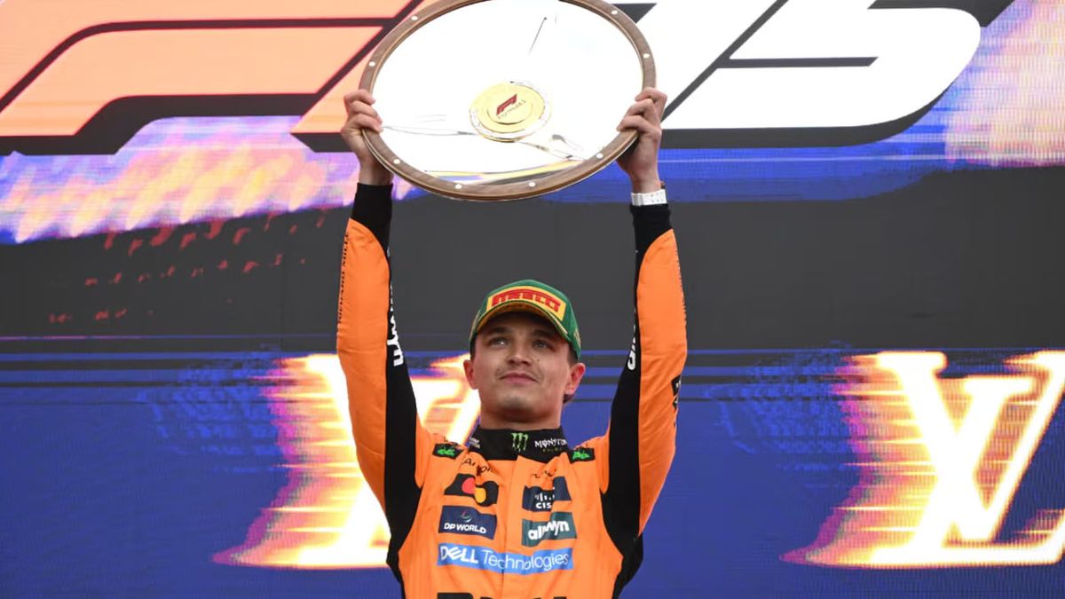 Lando Norris gan&oacute; el Gran Premio de Australia con McLaren. (Foto: gentileza EFE)