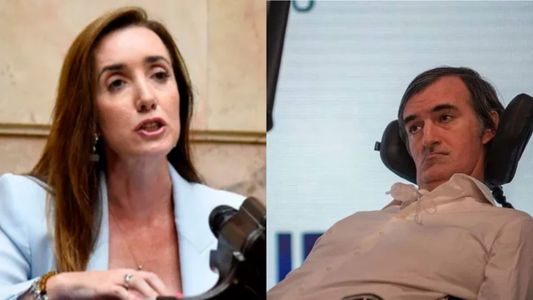 Victoria Villarruel recibió a Esteban Bullrich en su despacho del Congreso