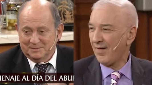 Mauro y Chiche, emocionados en el homenaje a los abuelos en Polémica en el Bar