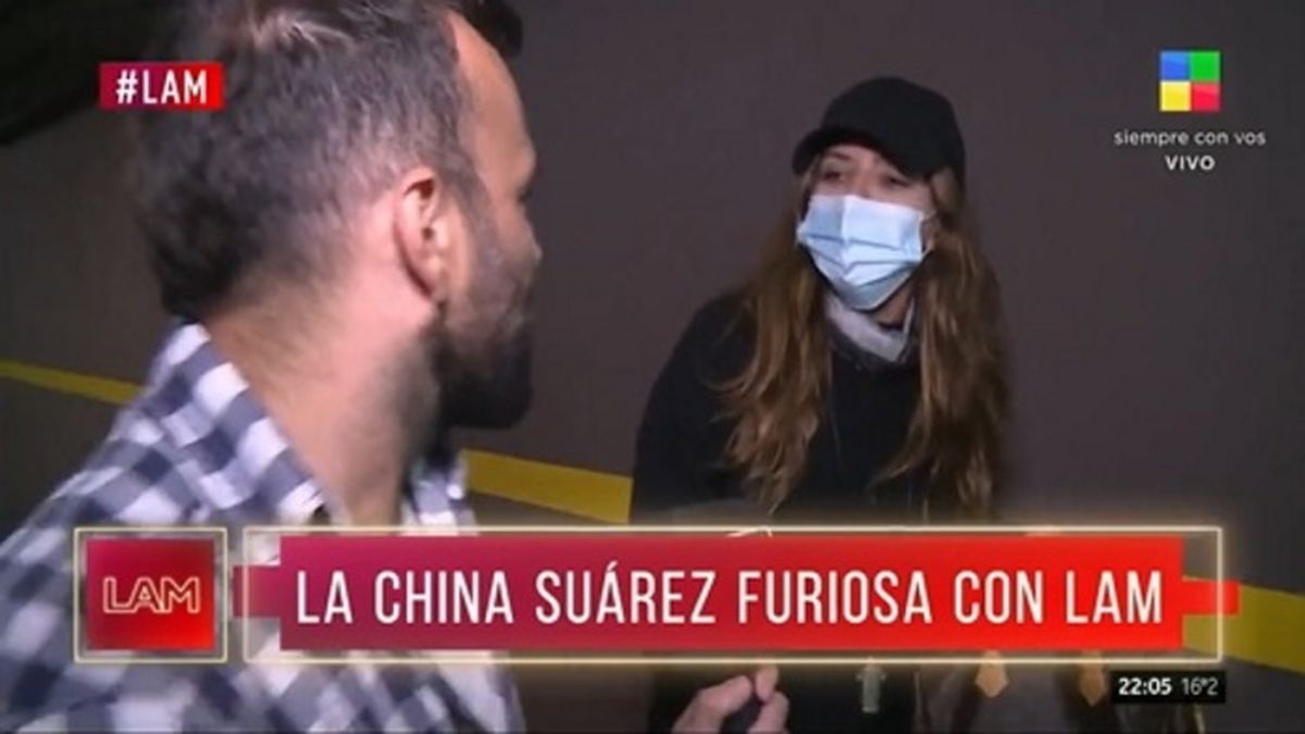 La China Suárez, fiel a su estilo, evitó hablar con la prensa. 