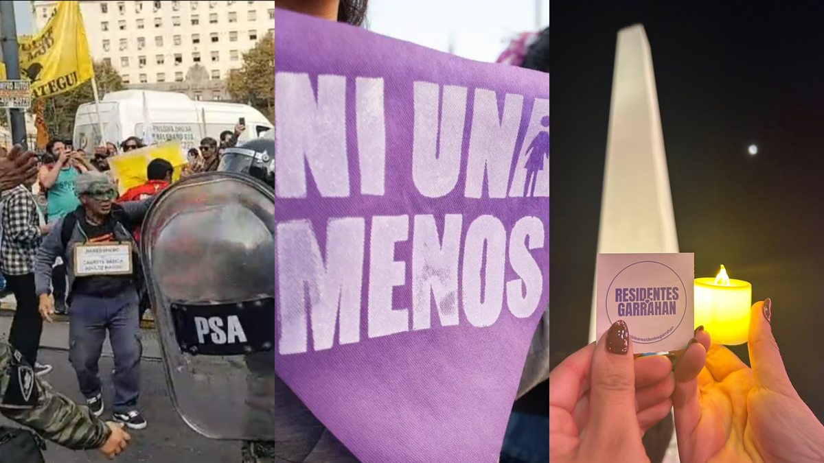 Super Miércoles de marchas frente al Congreso: la protesta de los jubilados coincidirá con la del Ni Una Menos y los médicos del Garrahan