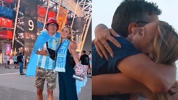 Morena Beltrán le cumplió el sueño a su papá y lo llevó a Qatar a ver el Mundial