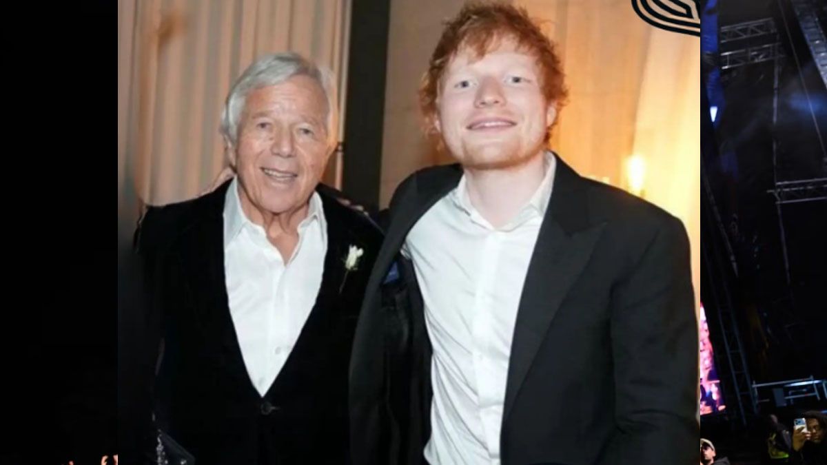 El multimillonario Kraft es amigo de Ed Sheeran. Lo llamó para decirle que bajara al telonero que apoyó a 
