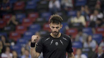 La increíble reacción de Londero durante su derrota ante Murray en Shanghai: fuertes cachetazos a sí mismo