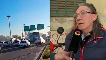 Impactante robo a la motocam de El Trece y TN: el video