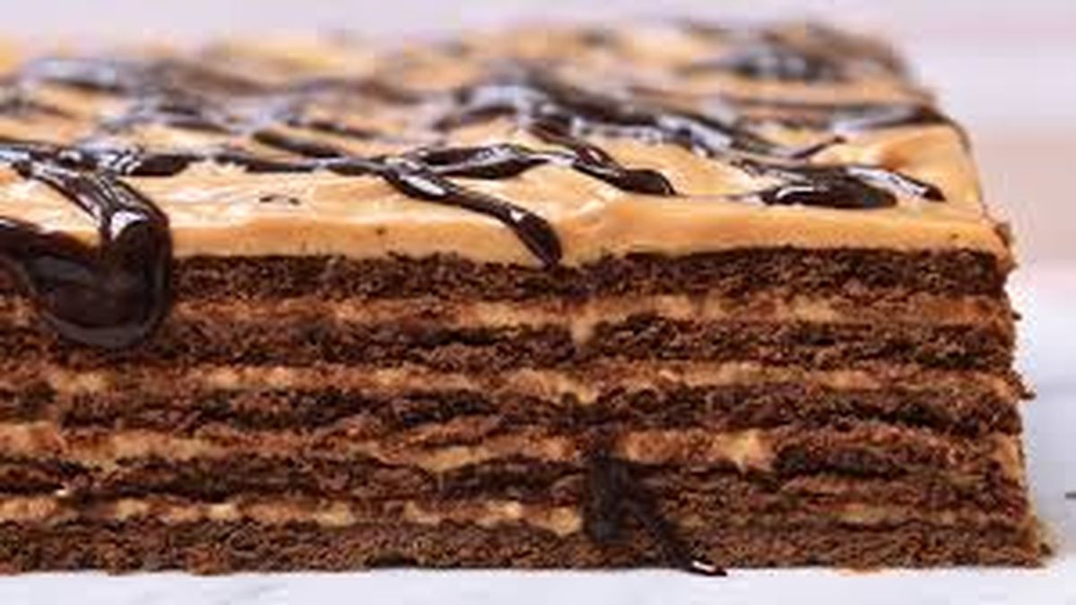 La chocotorta preparada por la pastelera Estefi Colombo.