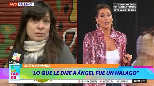 Edith Hermida quebró en llanto y abandonó un móvil en vivo por su pelea con Ángel de Brito: Eso no me gusta