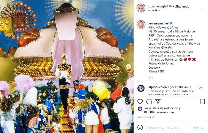 El 6 de mayo de 1991 la brasilera desembarcaba en Argentina con ‘El show de Xuxa’, lo que marcaría el comienzo de su carrera internacional.