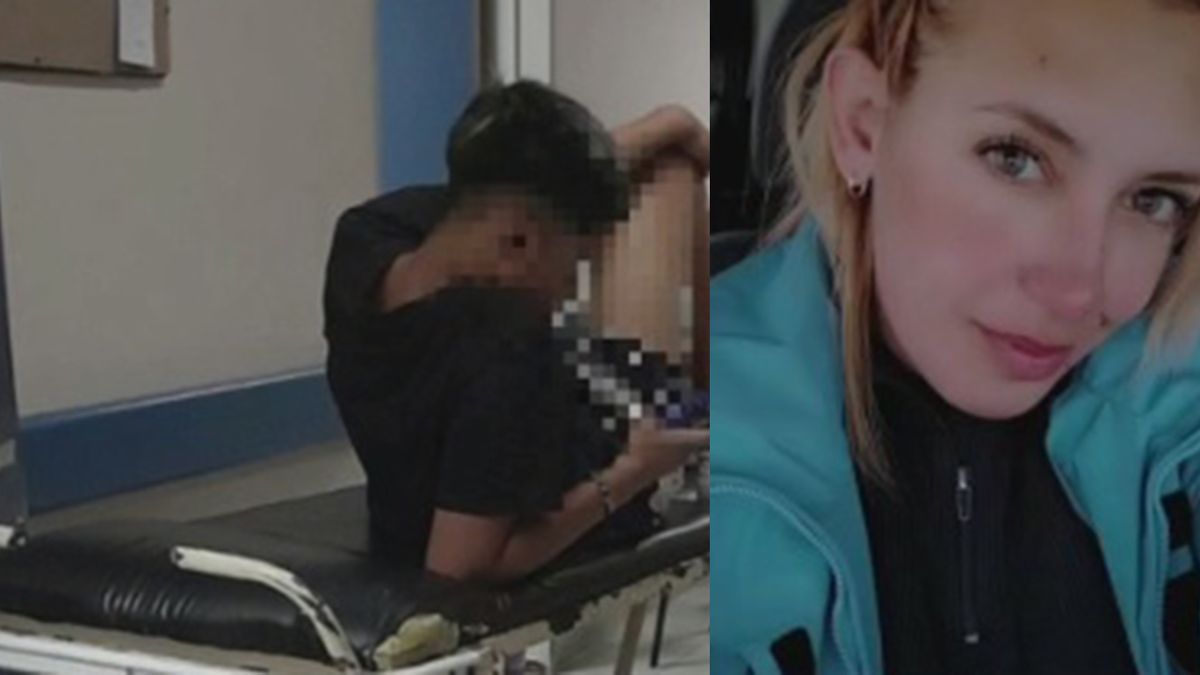 A la izquierda, el delincuente de 15 años que se presentó en el hospital con la herida de bala. A la derecha, la policía de la Ciudad Jessica Vanesa Díaz que fue intervenida por el ataque motochorro. (Foto: captura de video)
