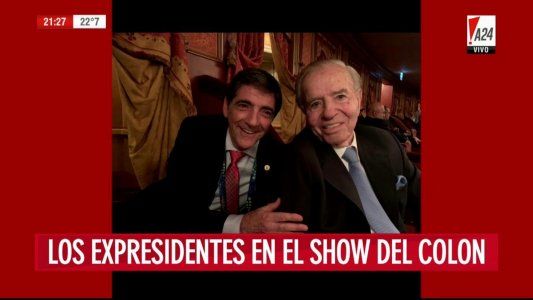Los ex presidentes Menem y De la Rúa dieron el presente en el Teatro Colón