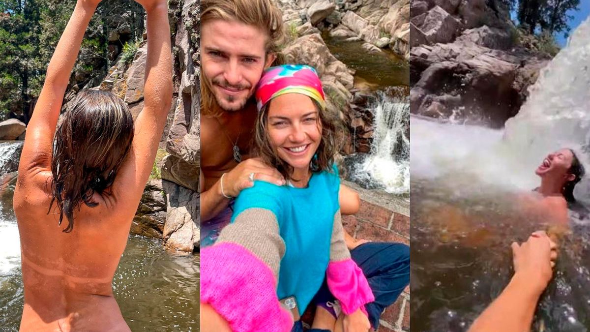 El video de Sofía Jujuy y su novio, desnudos en una cascada.