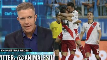 La reacción de Fantino (al aire) cuando se enteró que River es finalista de la Copa Libertadores