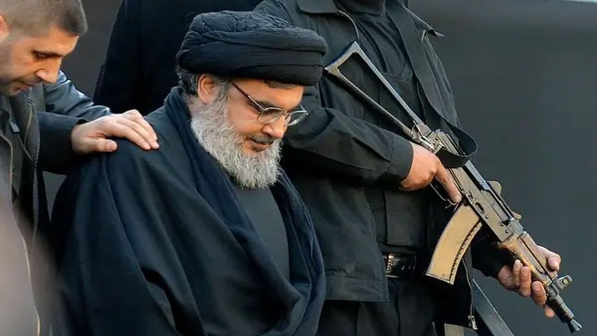 Hassan Nasrallah, de 64 años, el líder de Hezbollah, uno de los blancos principales para eliminar por parte de Israel. (Foto: Captura de TV)