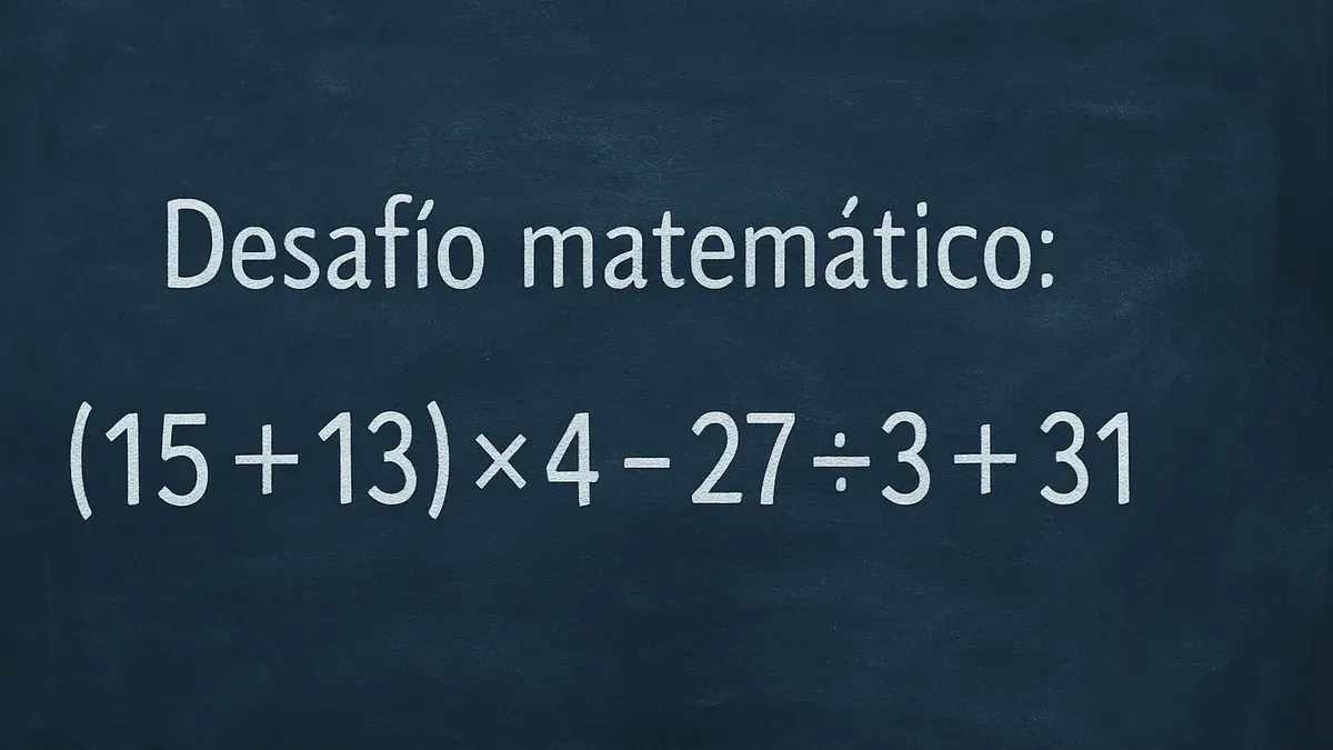 Para llegar a la respuesta correcta en este Desafío Matemático conviene seguir el orden matemático correcto porque un paso fuera de orden cambia toda la respuesta.