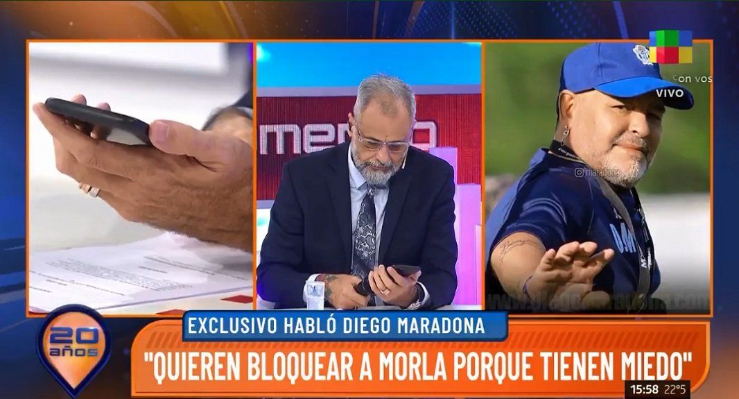 Diego Maradona y el fuerte audio que le envió a Jorge Rial: Están cagados