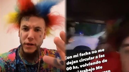 Alex Caniggia fue demorado durante 3 horas por circular a la medianoche: ¡Recién salgo de laburar!