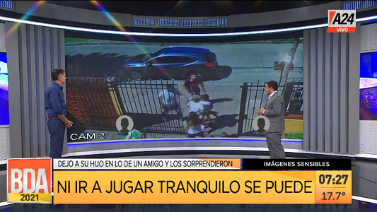 El Palomar: así le roban el auto, al menos le bajan las mochilas