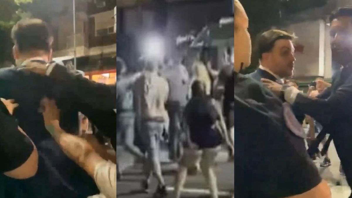 Ramiro Marra fue agredido por manifestantes a la salida del Congreso y se retiró escoltado (Foto: captura de video).