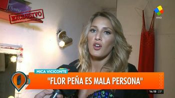 Mica Viciconte le contestó a Flor Peña: Que agradezca que estuvo en Casados con hijos