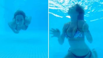 Inés Estévez, una sirena libre debajo del agua