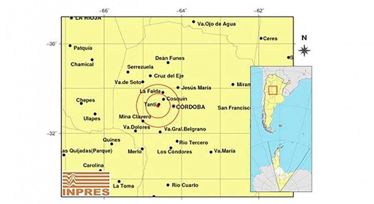 Sismo en Córdoba: un temblor de 4,4 grados sacudió la provincia