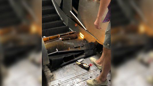 Enloqueció una escalera mecánica en Roma y varios hinchas del CSKA de Moscú terminaron heridos