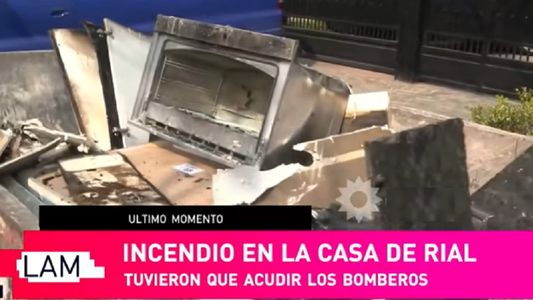 Tremendas imágenes del incendio en la casa de Jorge Rial y Romina Pereiro