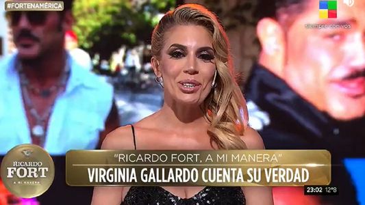 La frase que Virginia Gallardo le escribió a Ricardo Fort