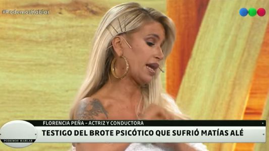 Florencia Peña recordó un brote psicótico que tuvo Matías Alé