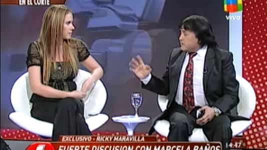 El fuerte cruce de Marcela Baños y Ricky Maravilla