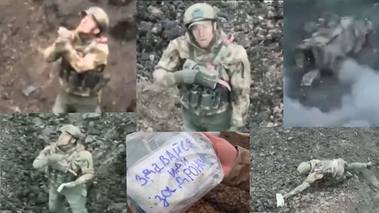 Un drone le salva la vida a un desertor ruso: el video del escape milagroso