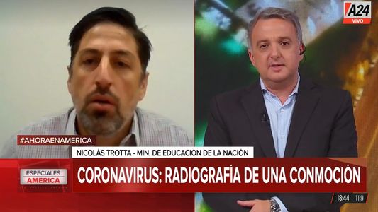Nicolás Trotta: Cuando se cumplan las condiciones se volverá a las aulas