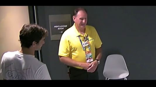 A Federer no lo dejaron ingresar al vestuario de jugadores, no tenía la credencial