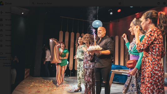 Leonor Benedetto, Karina K, Julieta Ortega, Ana María Picchio y Patricia Sosa, de festejo